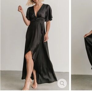 Baltic born black midi dress